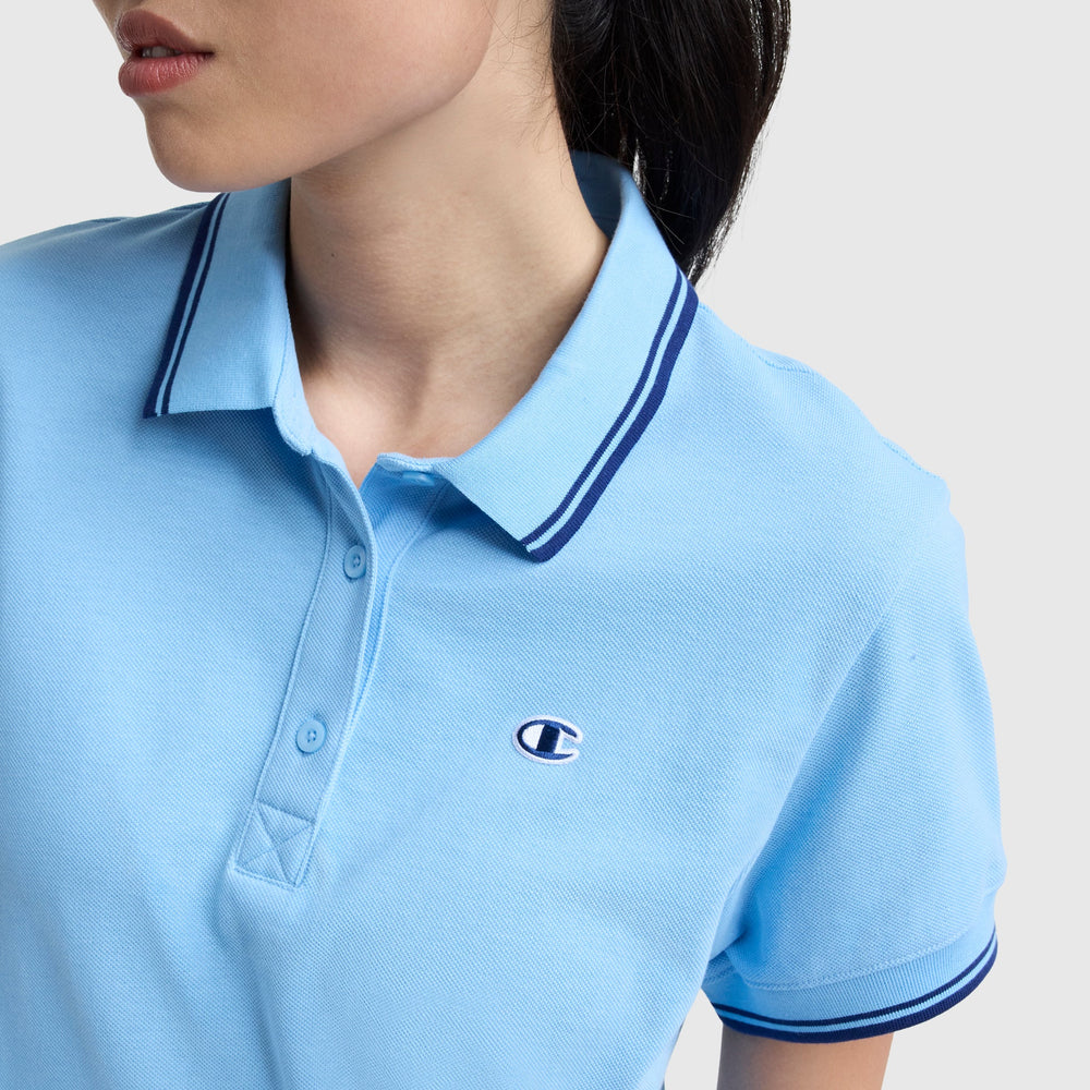 Champion Off The Court Polo Dress - Placid Blue