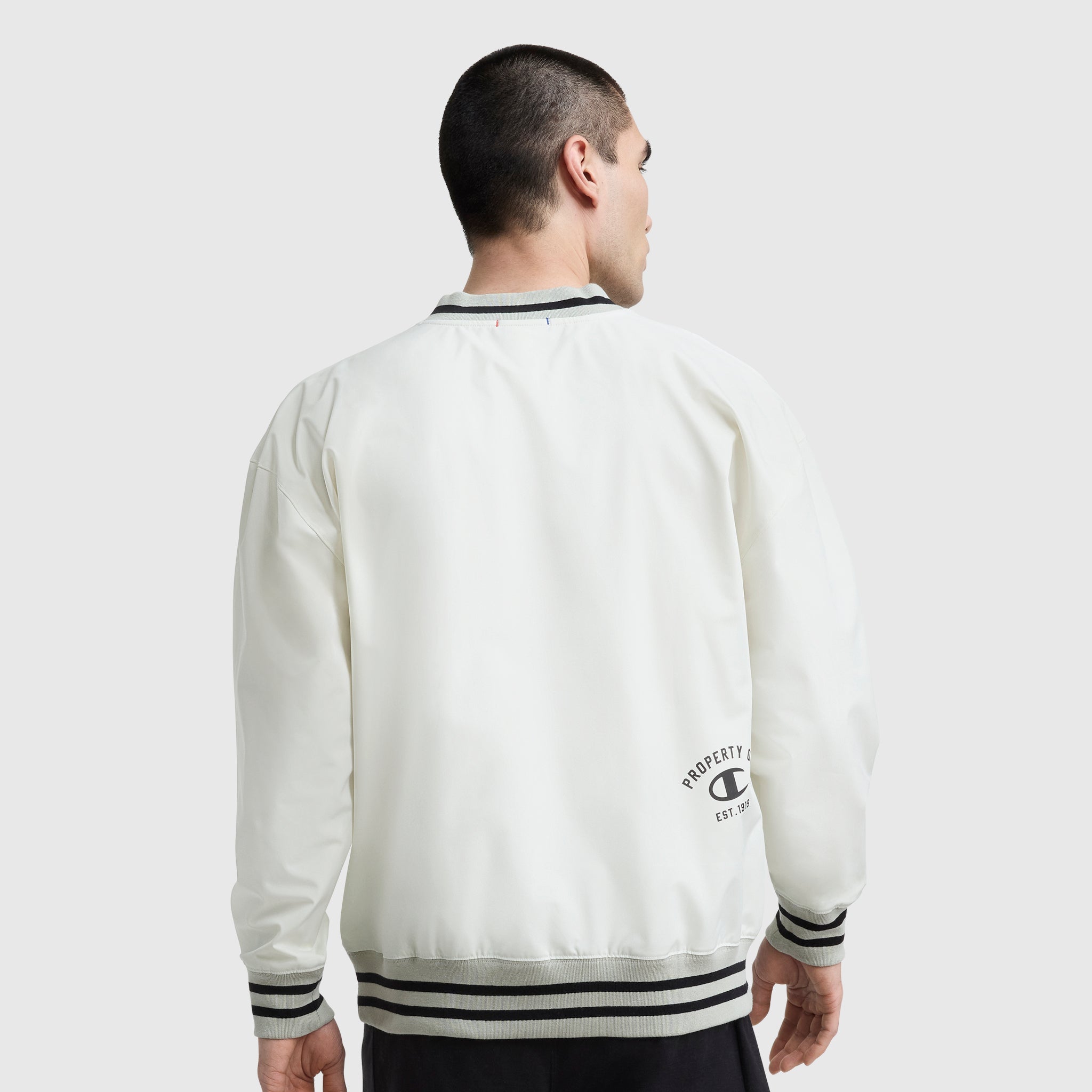 Champion Gridiron V-Neck Pullover - Unbleached Cotton