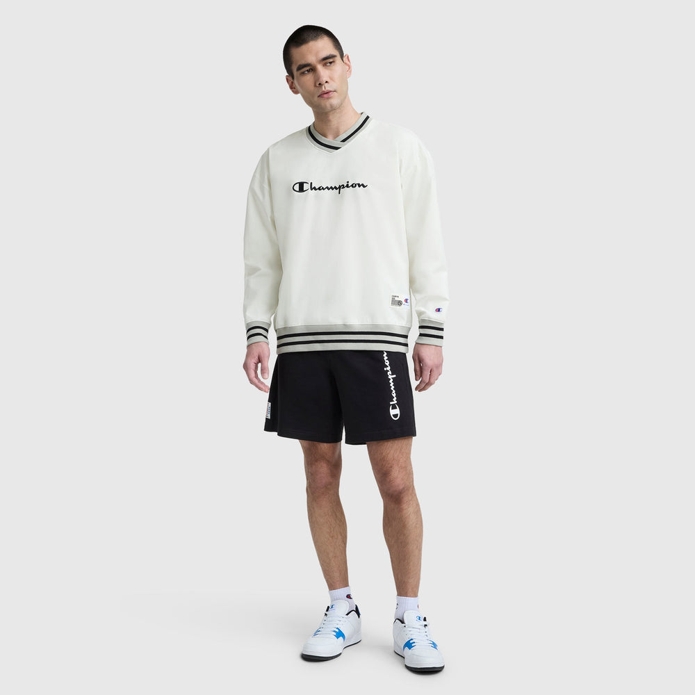 Champion Gridiron V-Neck Pullover - Unbleached Cotton