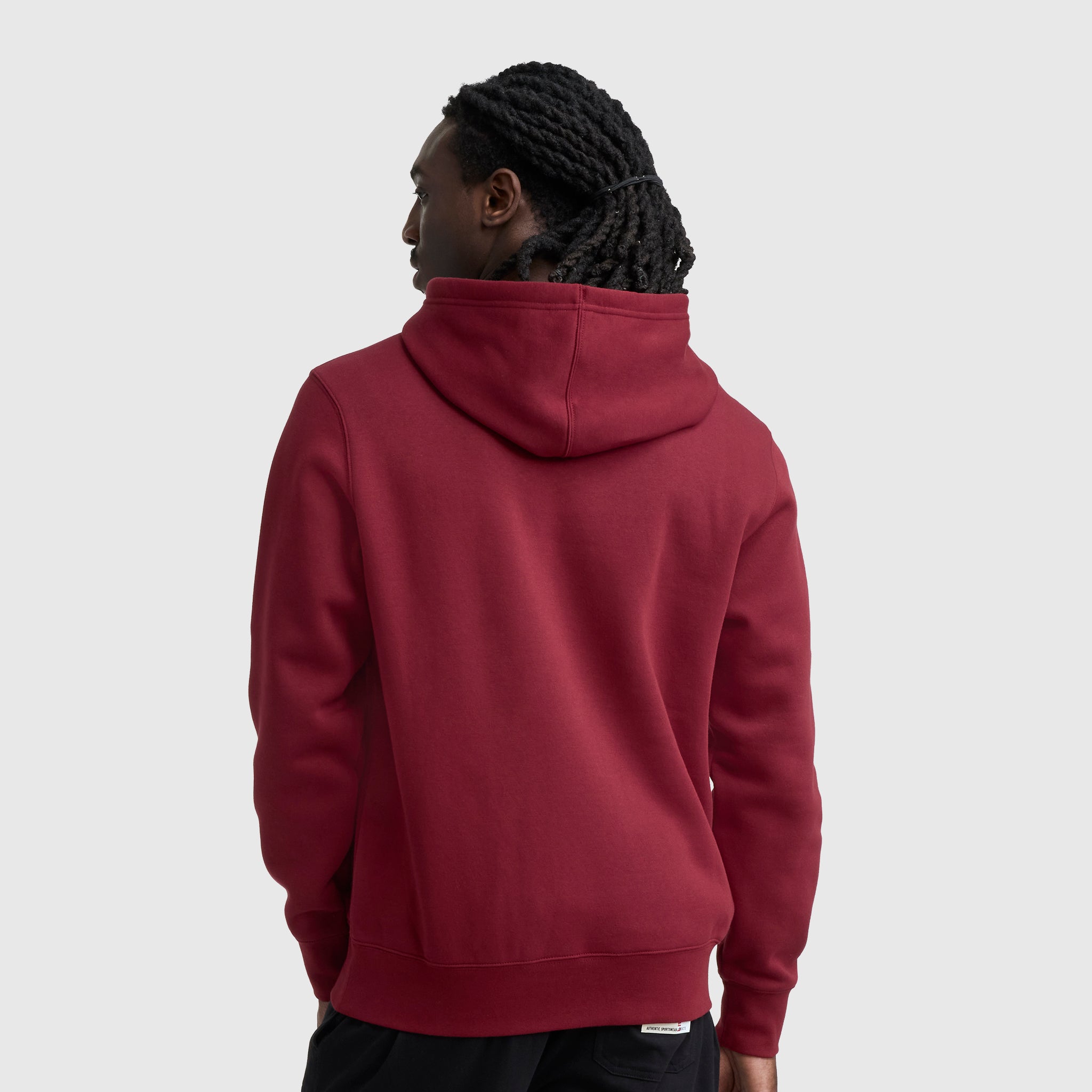Champion Powerblend Hoodie, Full Script Logo - Pomegranate