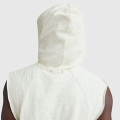 Champion Modern Retro Washed Sleeveless Hoodie - Unbleached Cotton