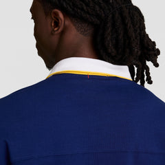 Champion Gridiron Long Sleeve Rugby, Script Logo - Blue Depth