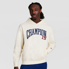 Champion Modern Retro Washed Hoodie - Unbleached Cotton