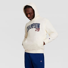 Champion Modern Retro Washed Hoodie - Unbleached Cotton