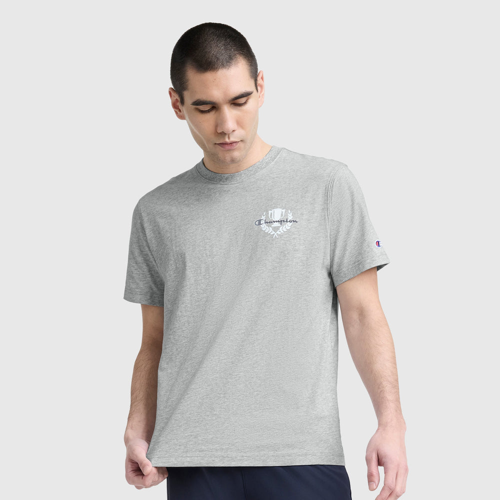 Champion Champion Club Graphic T-Shirt - Oxford Grey Heather