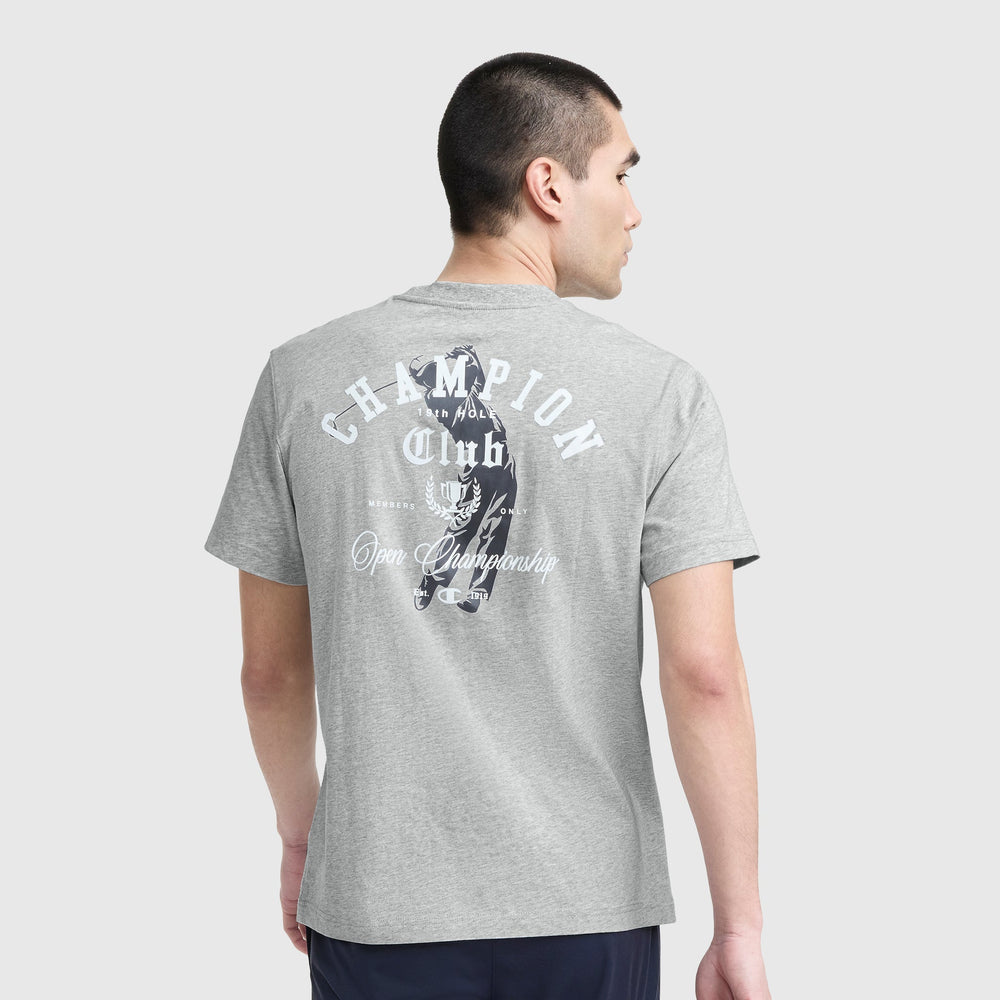 Champion Champion Club Graphic T-Shirt - Oxford Grey Heather