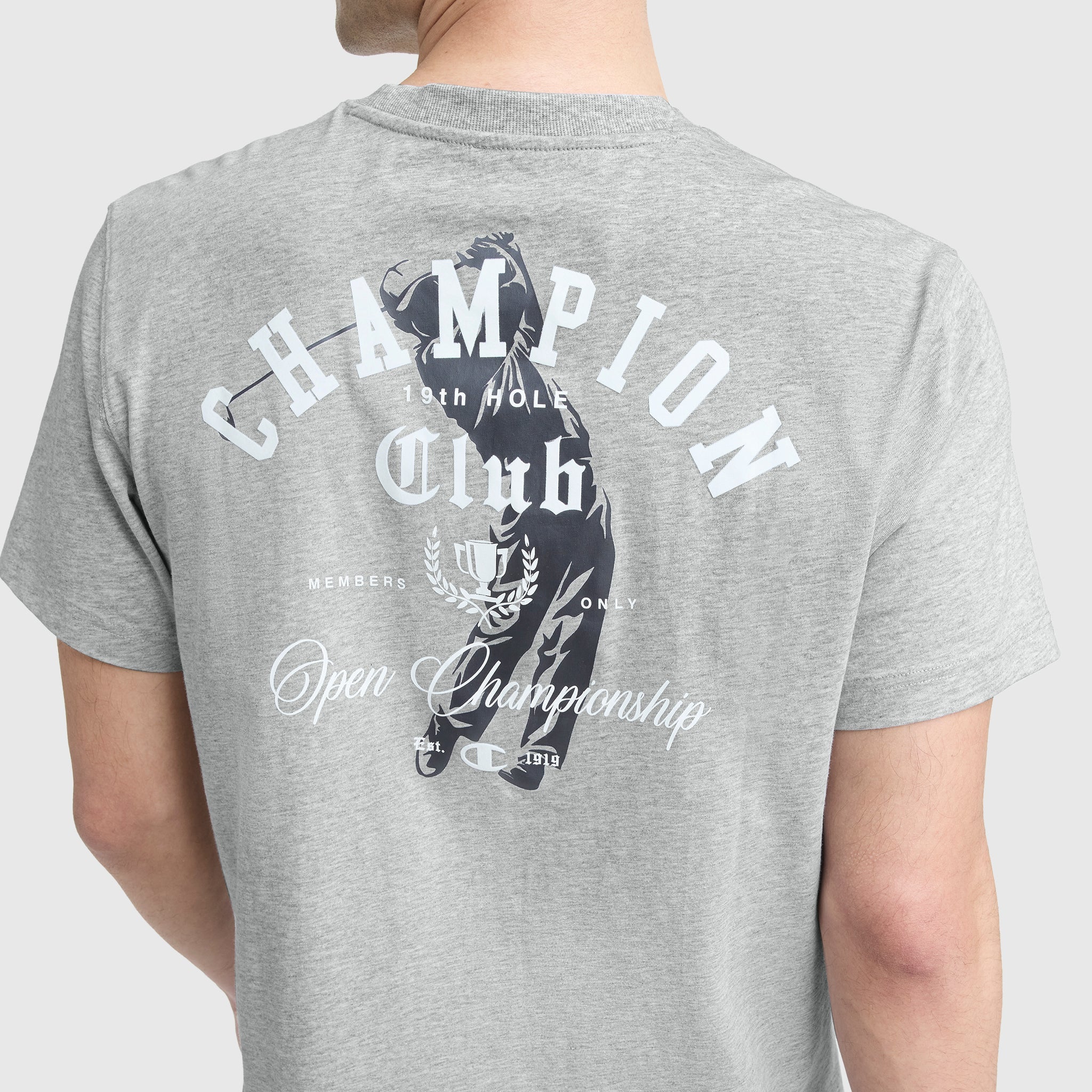 Champion Champion Club Graphic T-Shirt - Oxford Grey Heather