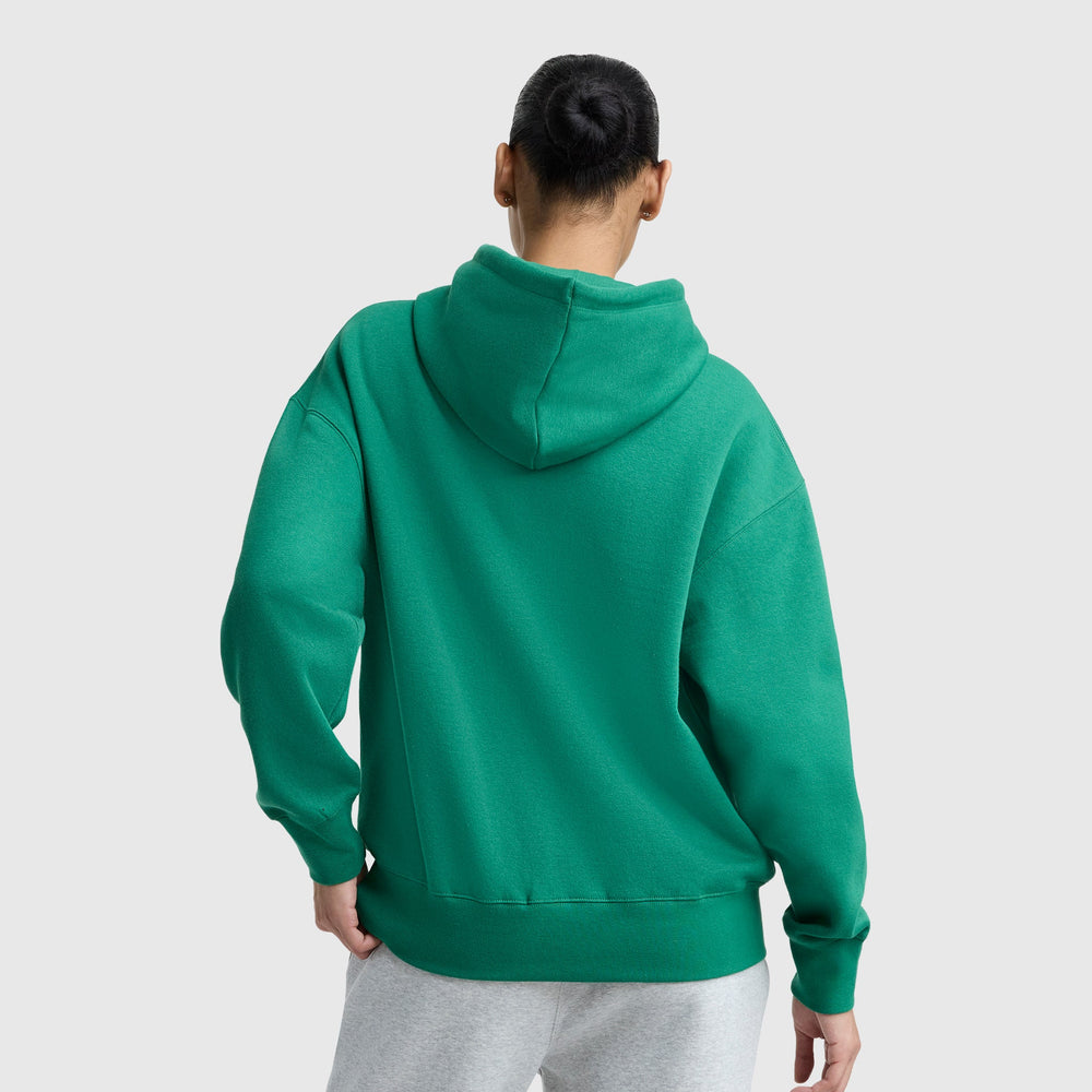 Champion Powerblend Freshman Hoodie, Embroidered Script Logo - Verdant Green