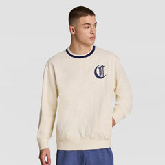 Champion Modern Retro Washed Crew Sweatshirt - Unbleached Cotton