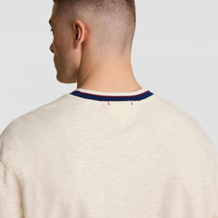 Champion Modern Retro Washed Crew Sweatshirt - Unbleached Cotton