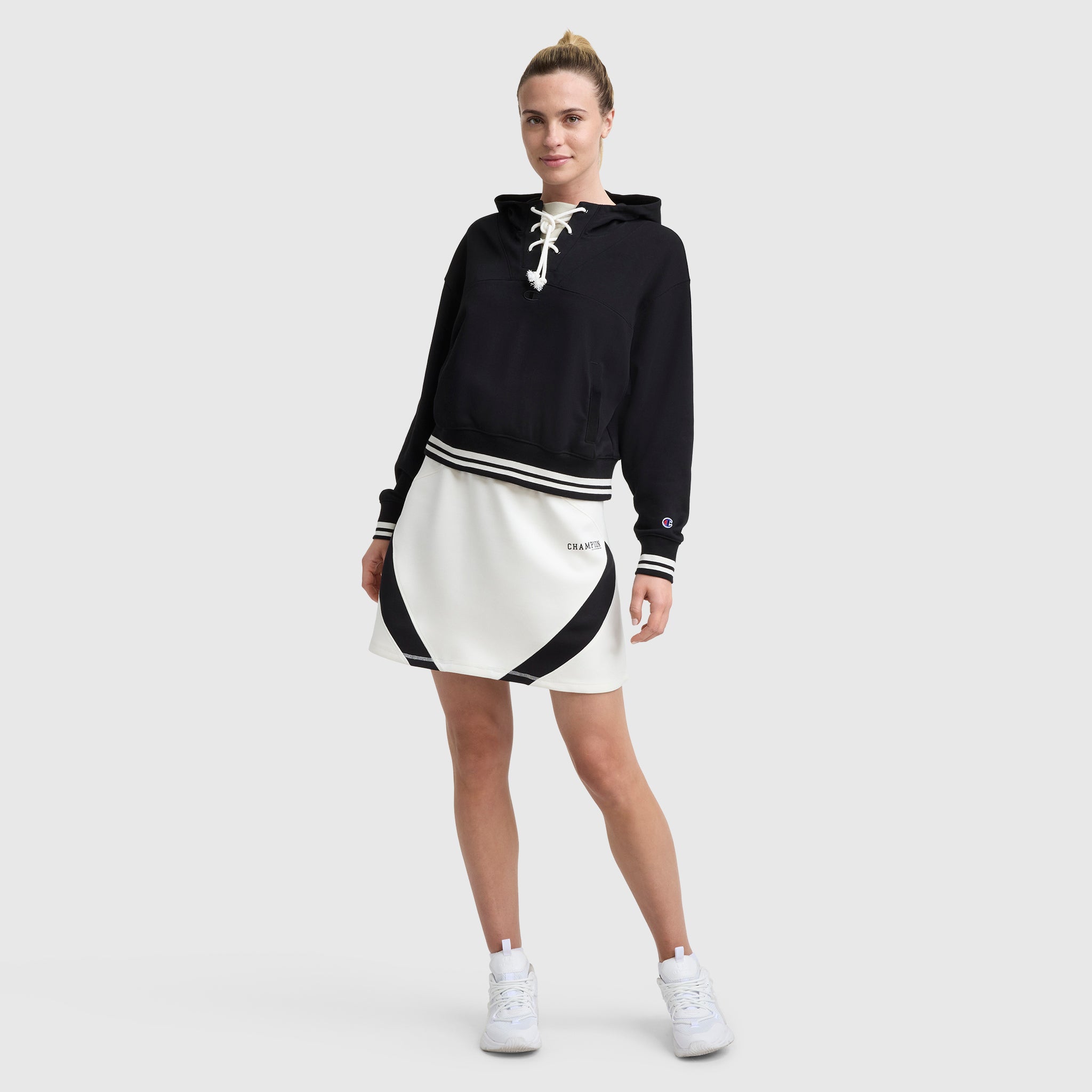 Champion Endzone Color Block Skirt - Unbleached Cotton