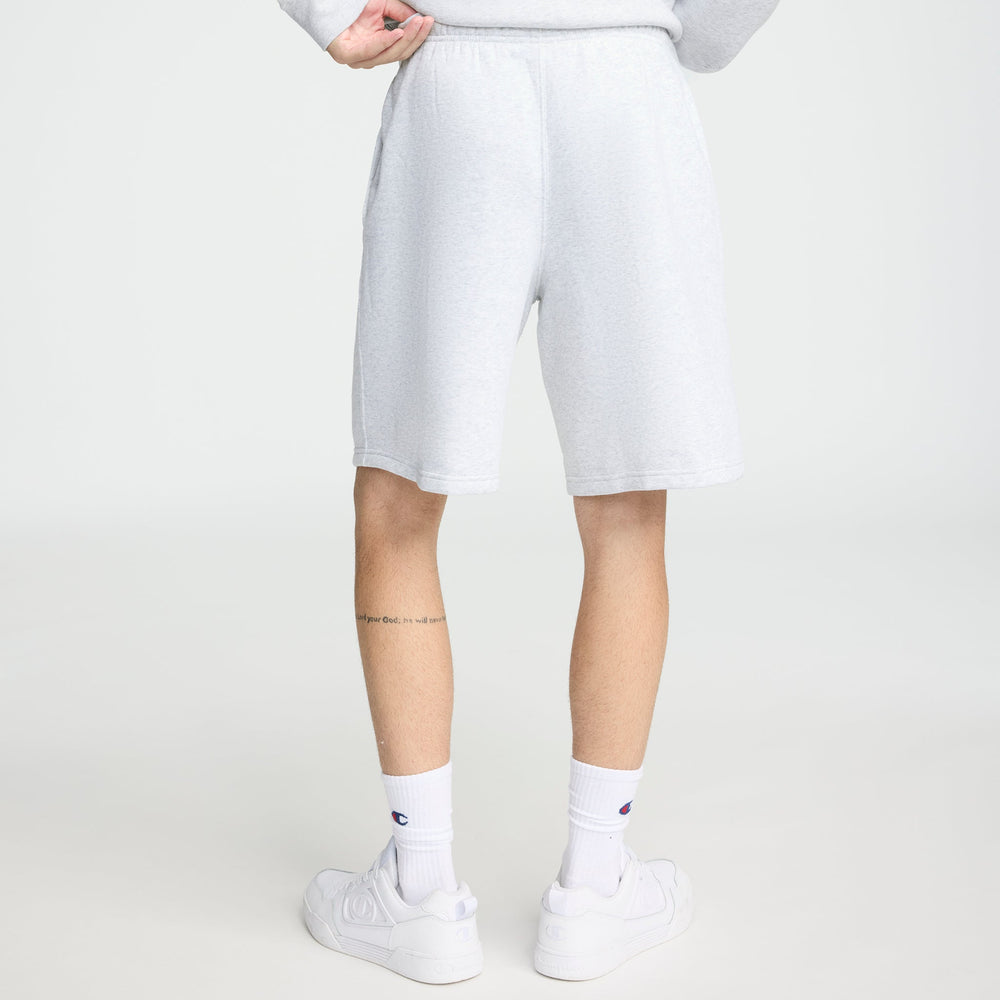 Champion 10" Powerblend Fleece Short - Platinum Silver Heather