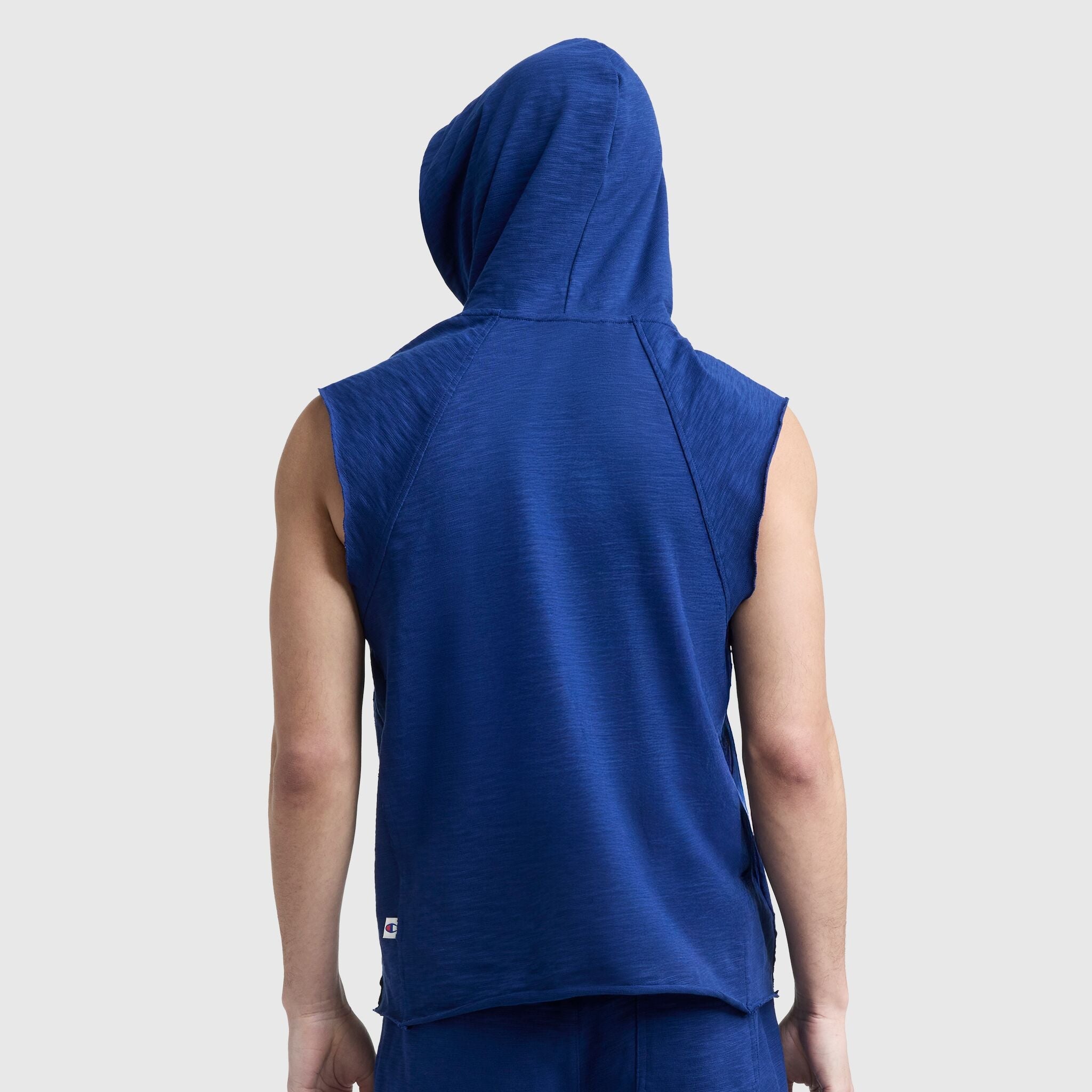 Champion Modern Retro Washed Sleeveless Hoodie - Blue Depth