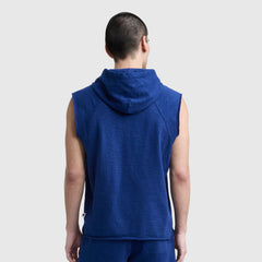 Champion Modern Retro Washed Sleeveless Hoodie - Blue Depth