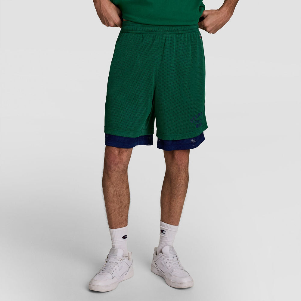 Champion 9" Gridiron Double Layer Short - Verdant Green