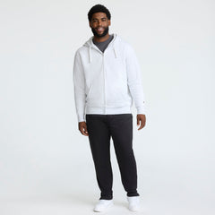 Champion Powerblend Full-Zip Hoodie - Big & Tall - Platinum Silver Heather
