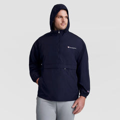 Champion Stadium Packable Jacket, Script Logo - Big & Tall - Navy