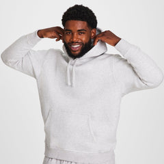Champion Powerblend Hoodie - Big & Tall - Platinum Silver Heather