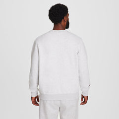 Champion Powerblend Crewneck Sweatshirt - Big & Tall - Platinum Silver Heather