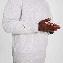 Champion Powerblend Crewneck Sweatshirt - Big & Tall - Platinum Silver Heather