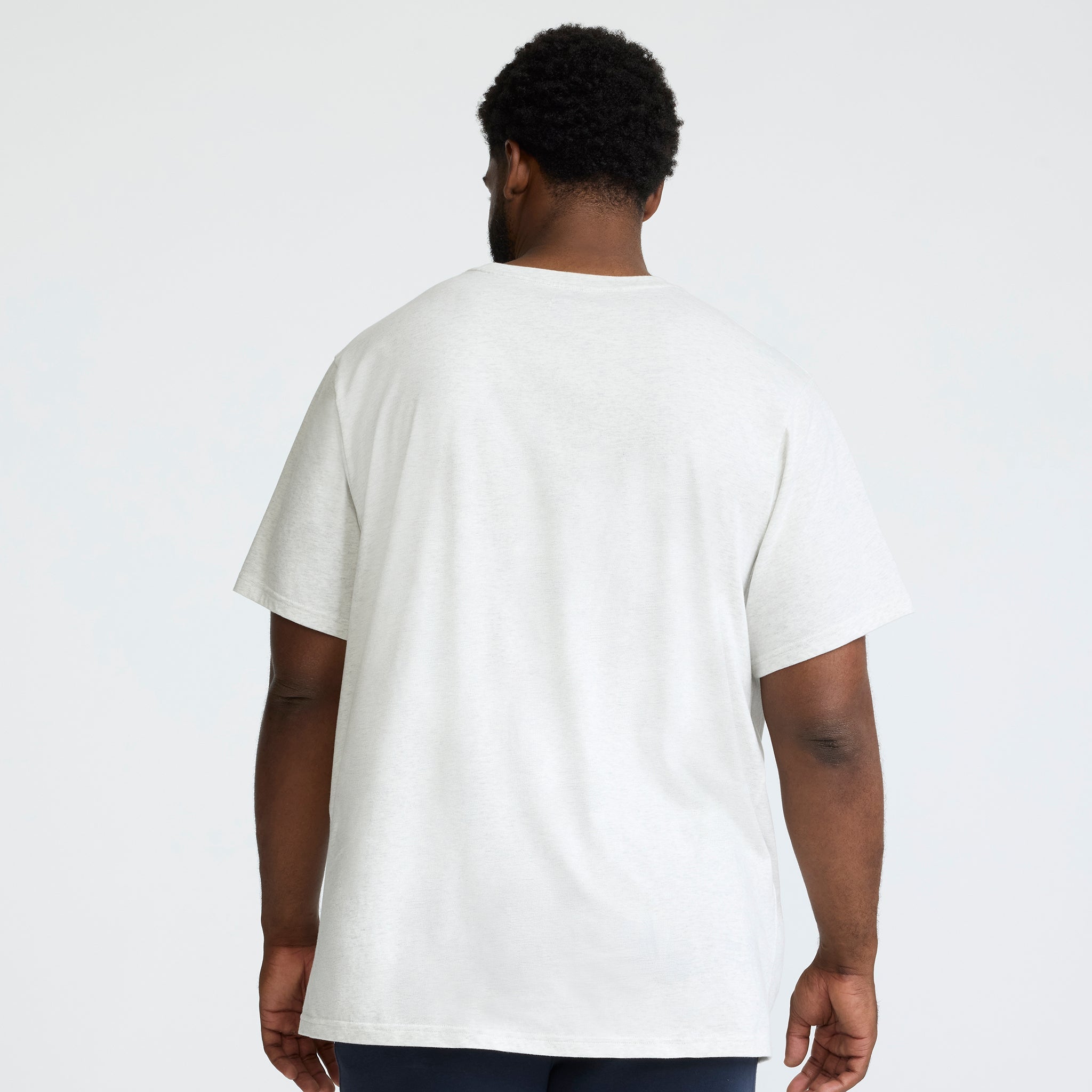 Champion Classic Graphic T-Shirt, Script Logo - Big & Tall - Platinum Silver Heather