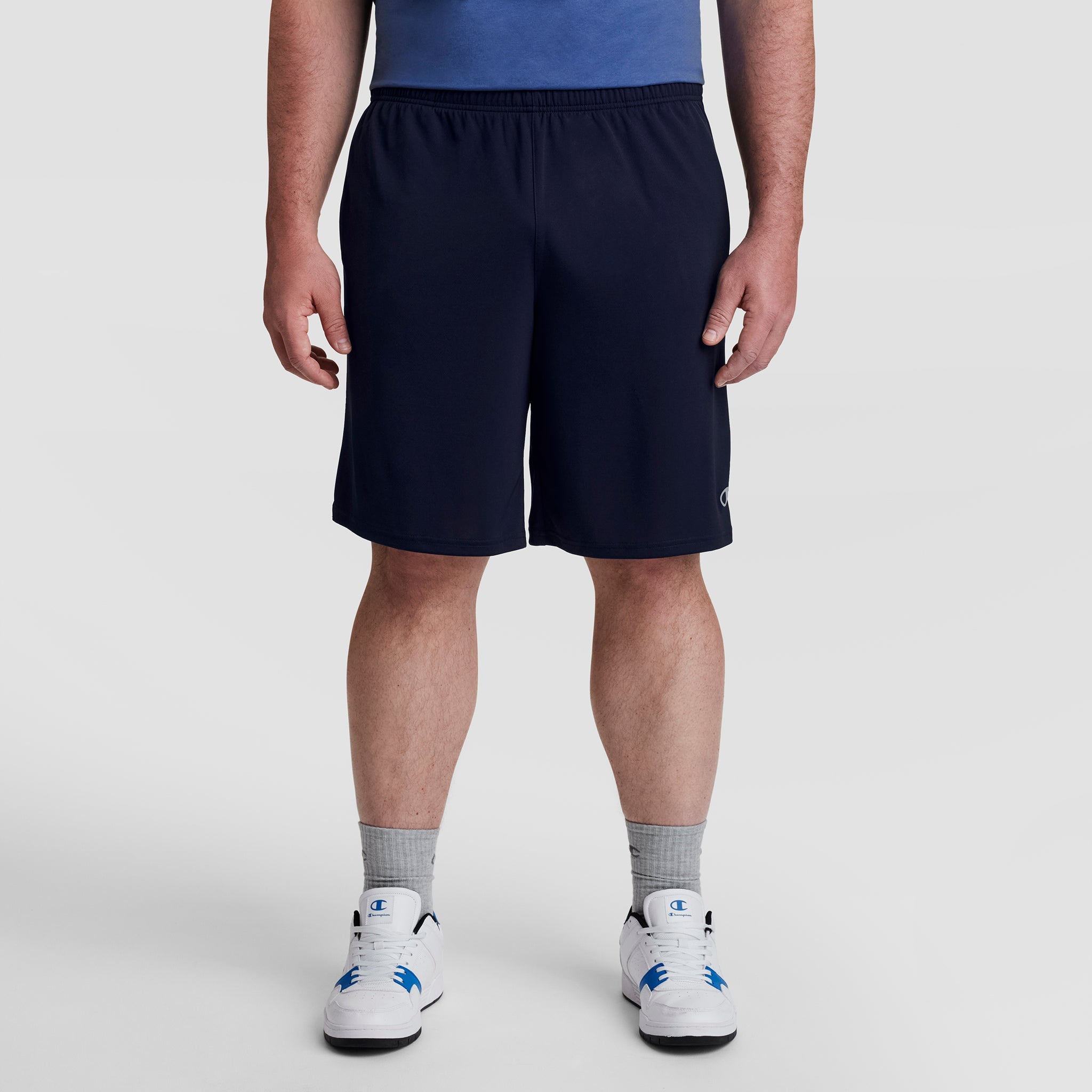 Champion Sport Shorts, Moisture Wicking - Big & Tall - Navy