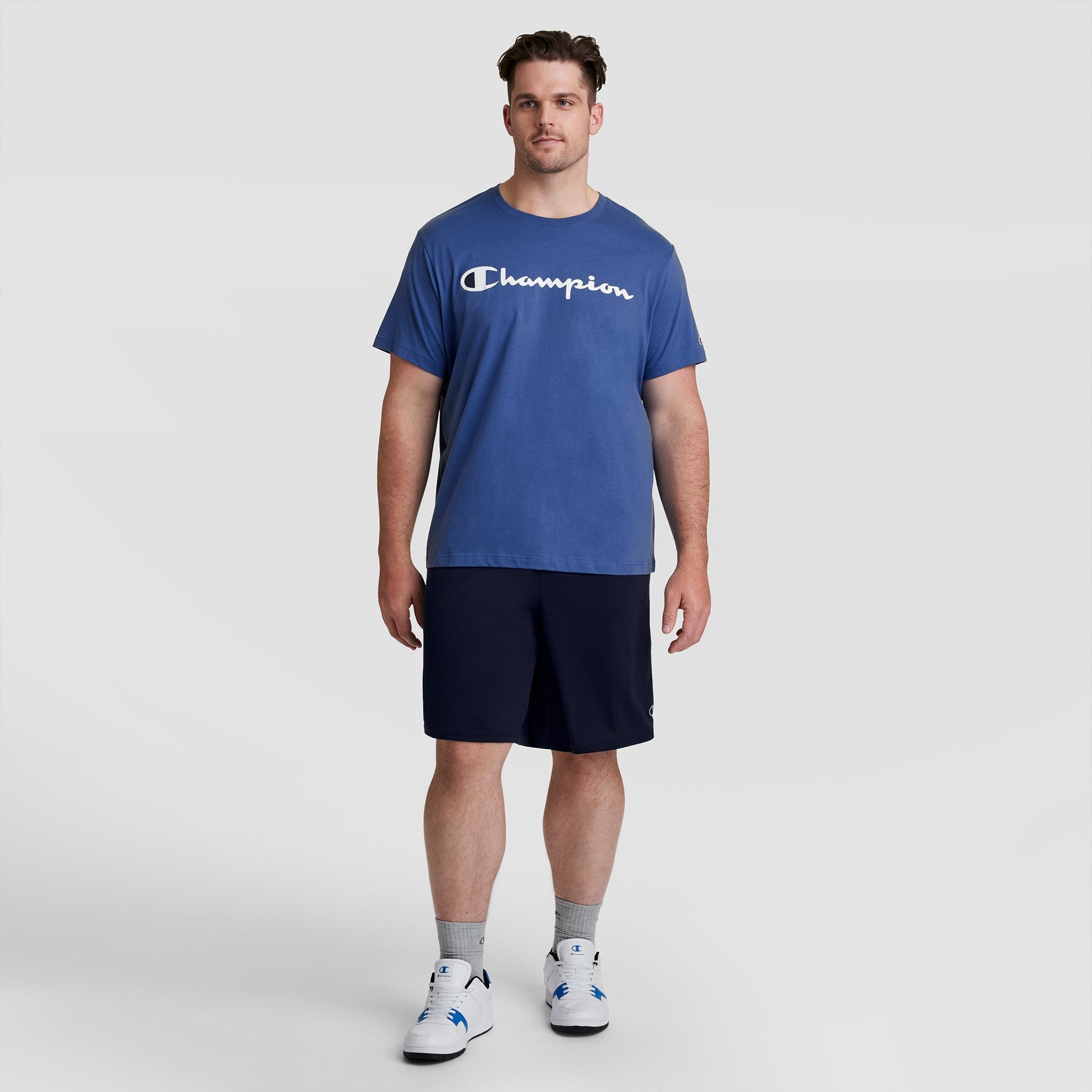 Champion Sport Shorts, Moisture Wicking - Big & Tall - Navy