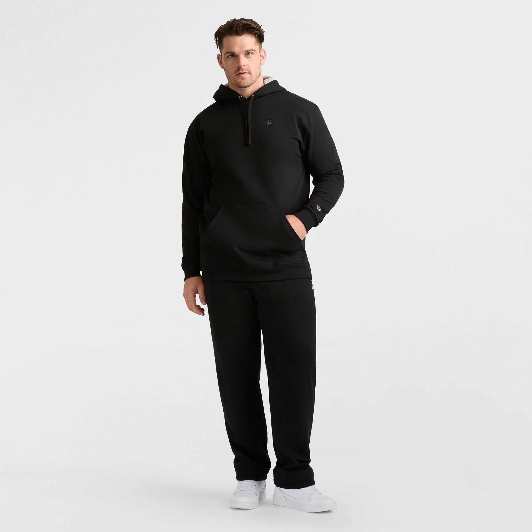 Champion Powerblend Hoodie - Big & Tall - Black