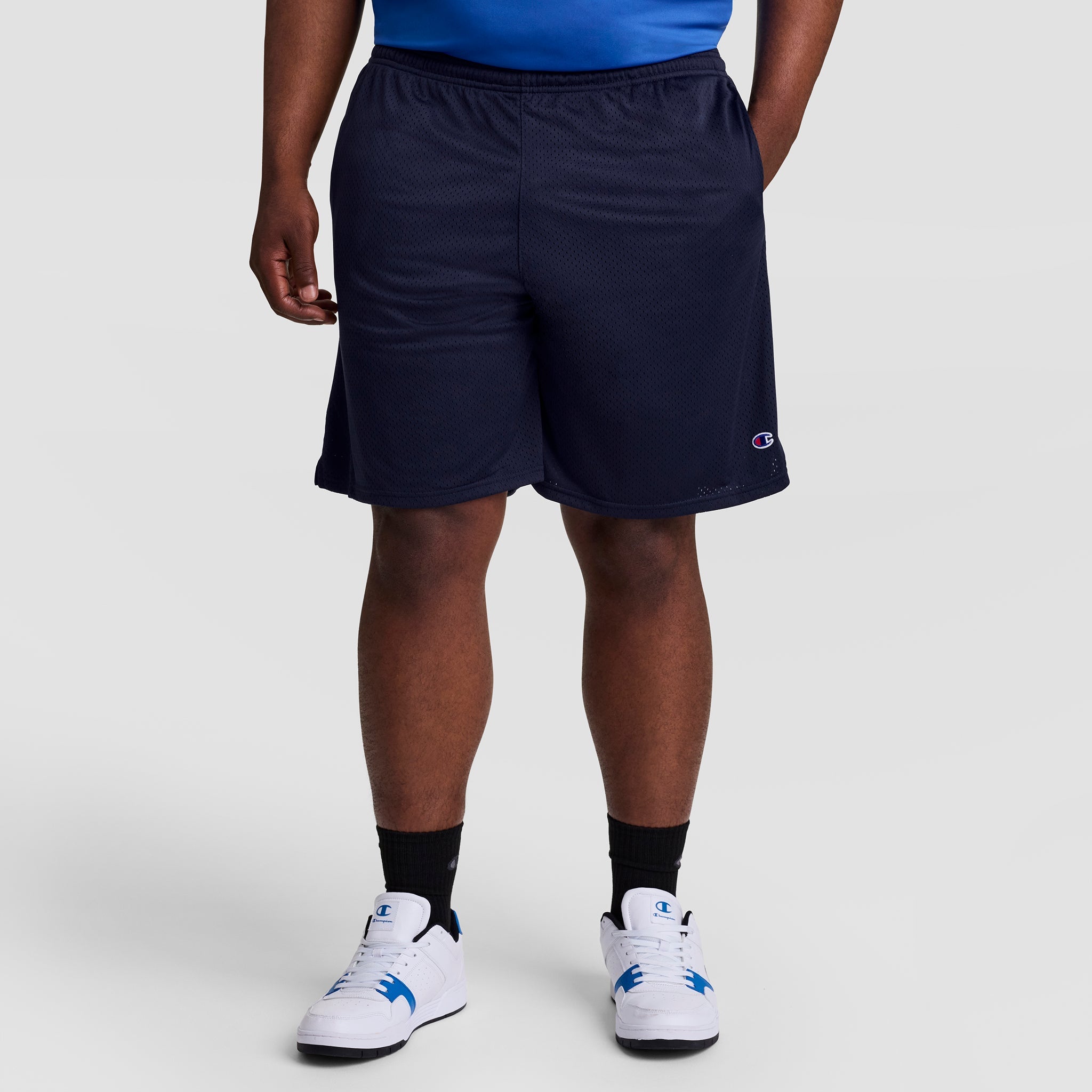 Champion Classic Mesh Gym Shorts - Big & Tall - Navy