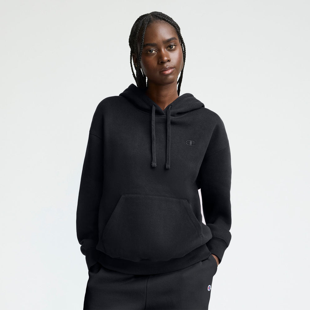 Champion Powerblend Freshman Hoodie - Black