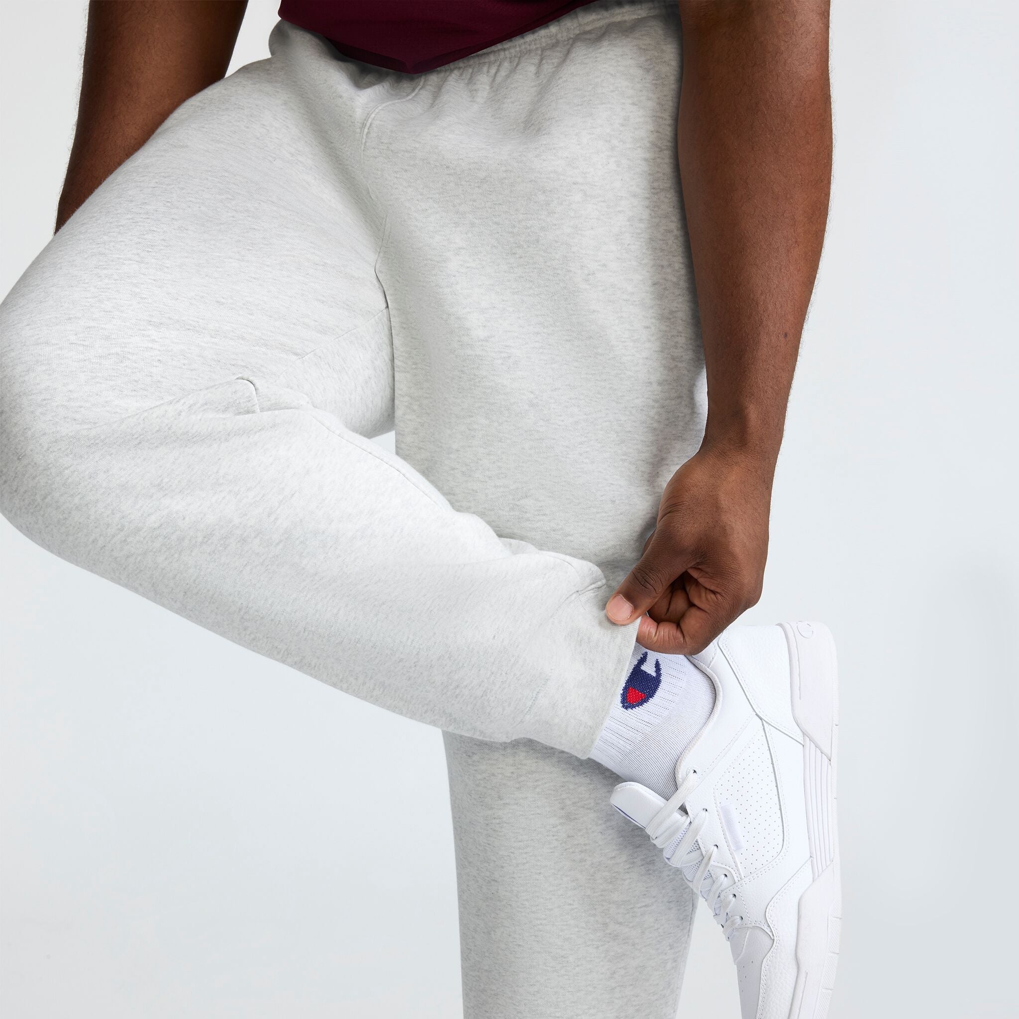 Champion Powerblend Joggers - Big & Tall - Platinum Silver Heather