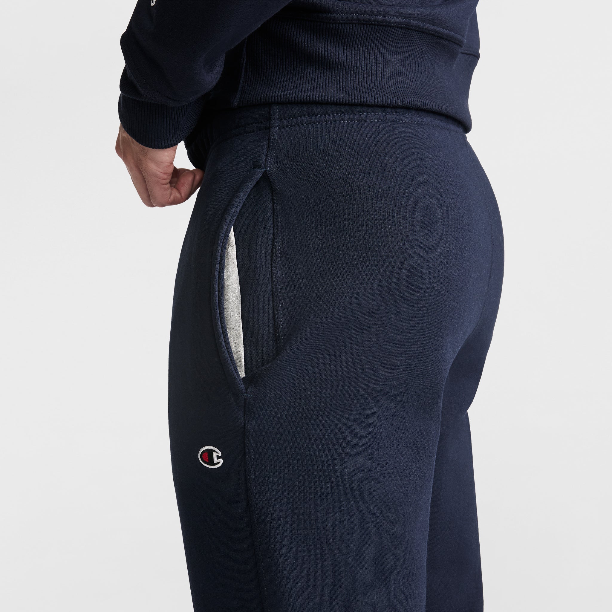 Champion Powerblend Sweatpants, Cinched Hem - Big & Tall - Deep Navy
