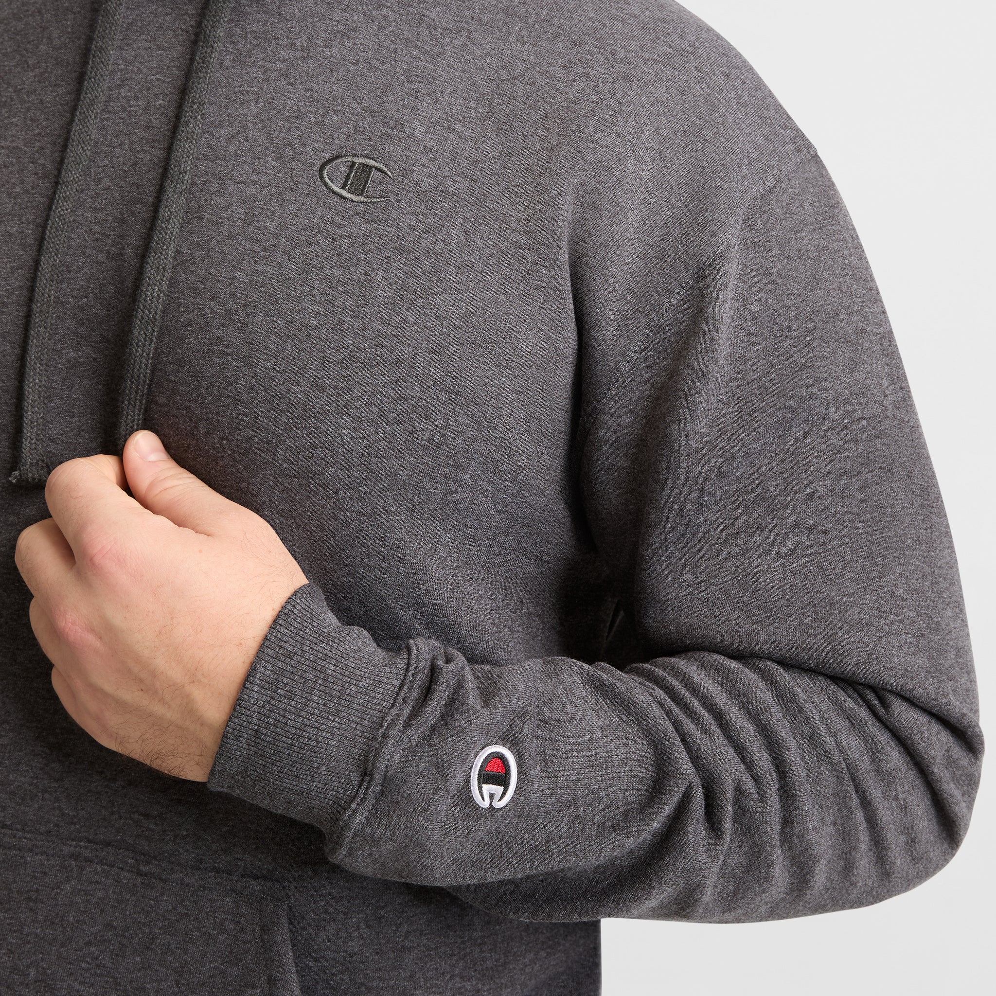 Champion Powerblend Hoodie - Big & Tall - Granite Heather