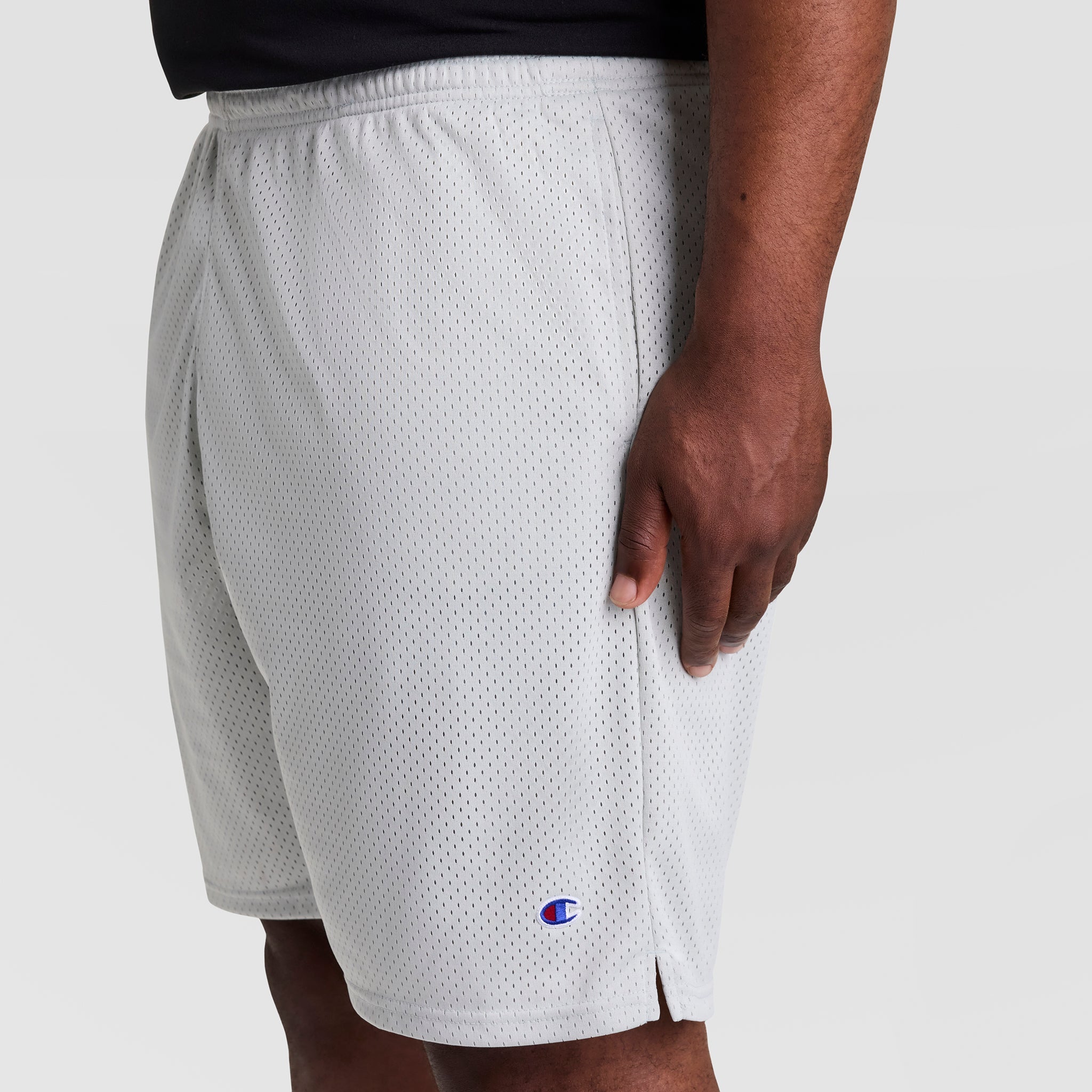 Champion Classic Mesh Gym Shorts - Big & Tall - Athletic Gray