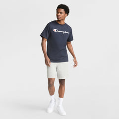 Champion Classic Graphic T-Shirt, Script Logo - Deep Navy