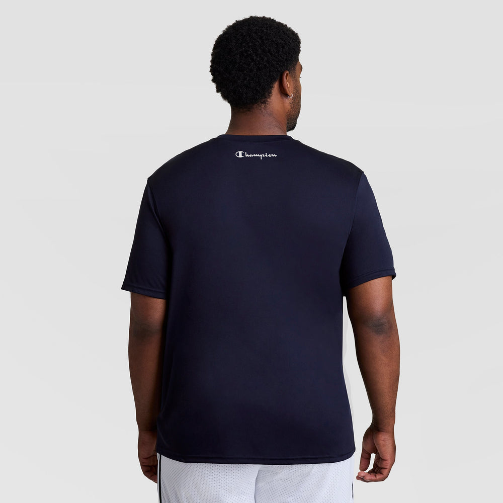 Champion Sport T-Shirt, Reflective C Logo - Big & Tall - Deep Navy