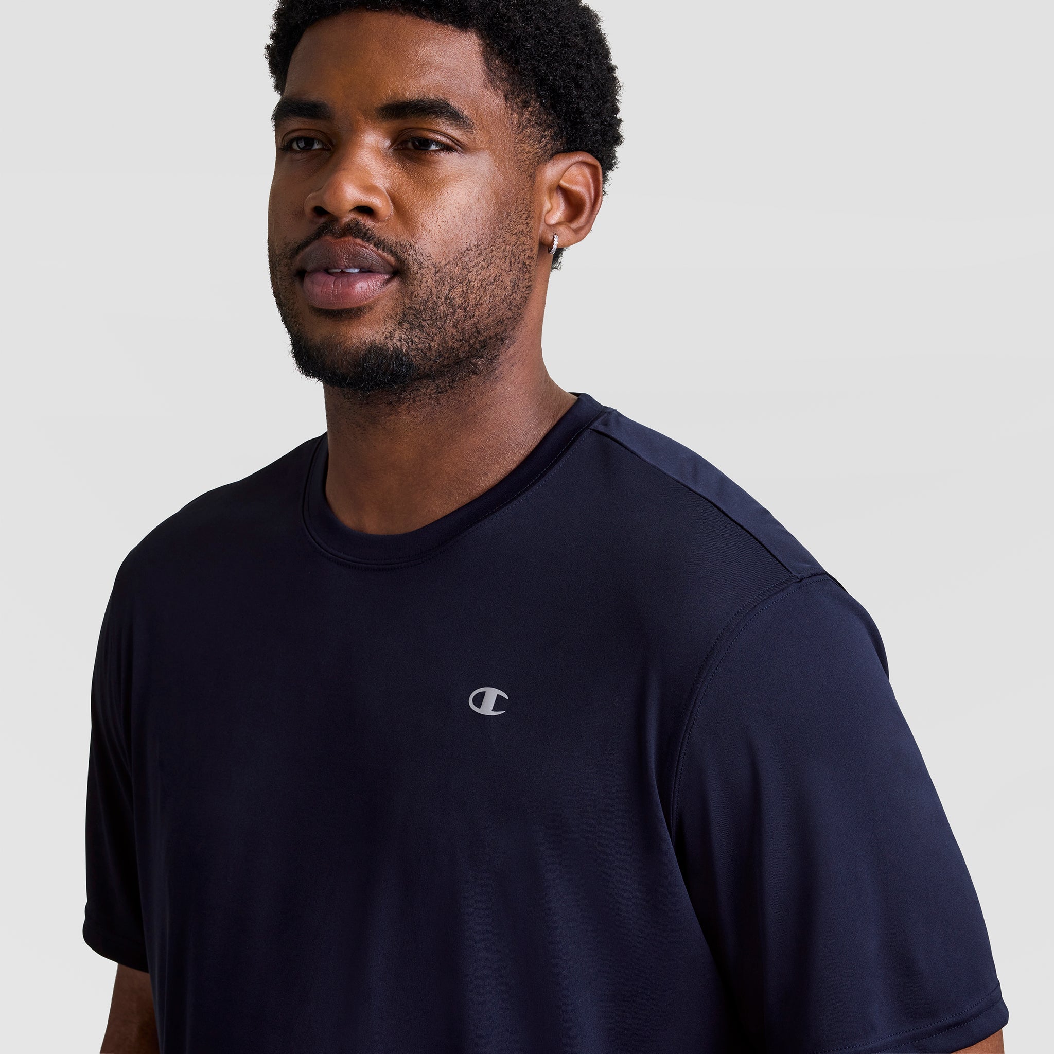 Champion Sport T-Shirt, Reflective C Logo - Big & Tall - Deep Navy
