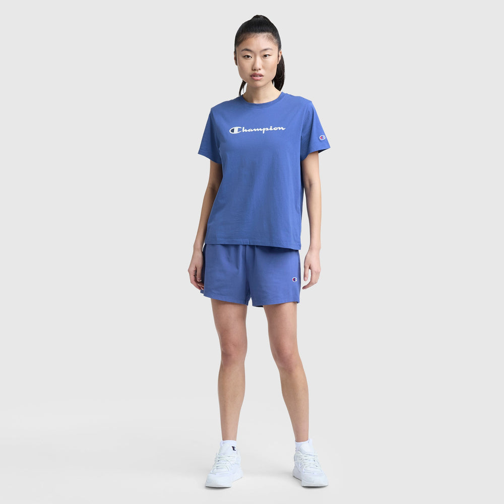 Champion Classic T-Shirt, Script Logo - Coastal Fjord