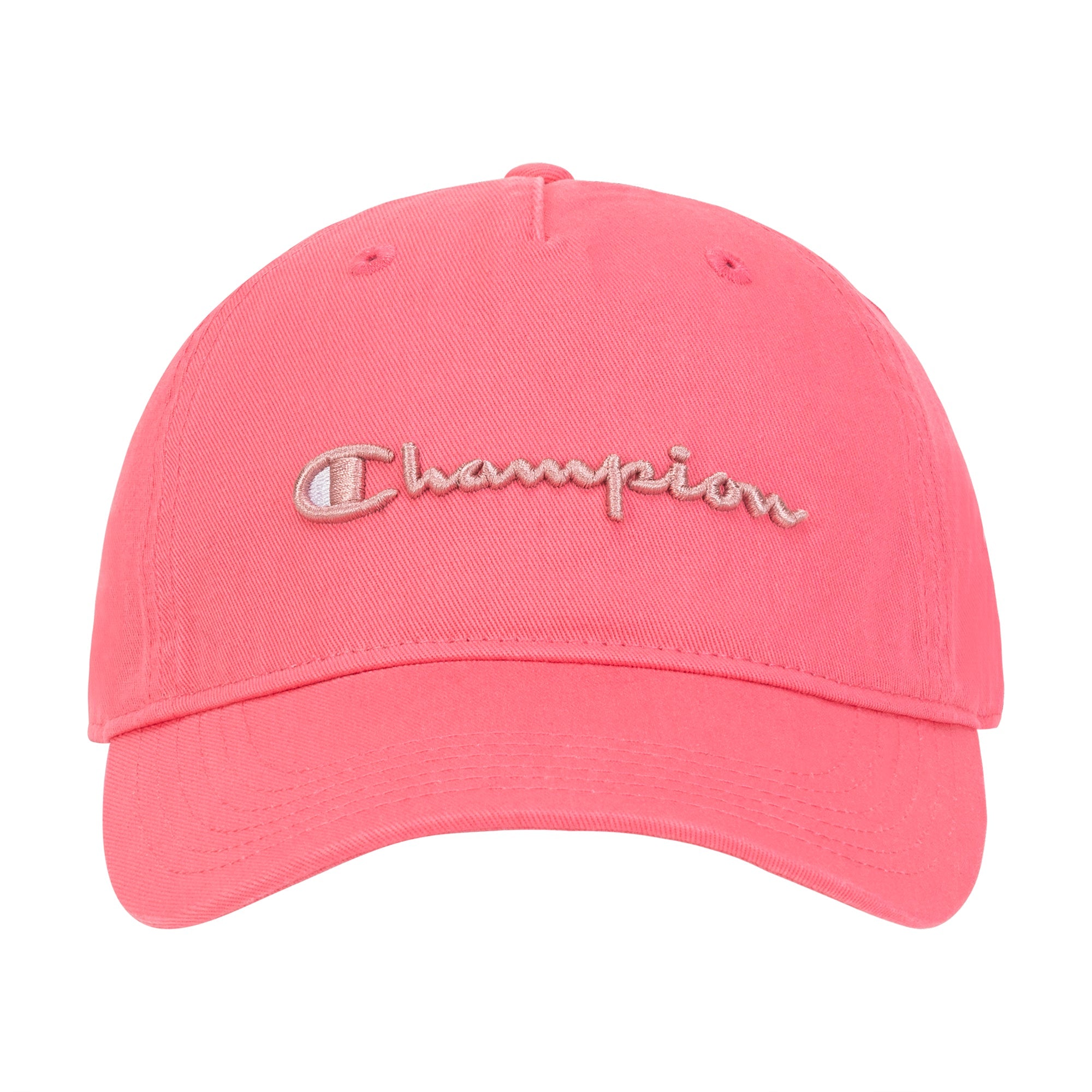 Champion Script Embroidery Adjustable Cap - Laid Back Coral