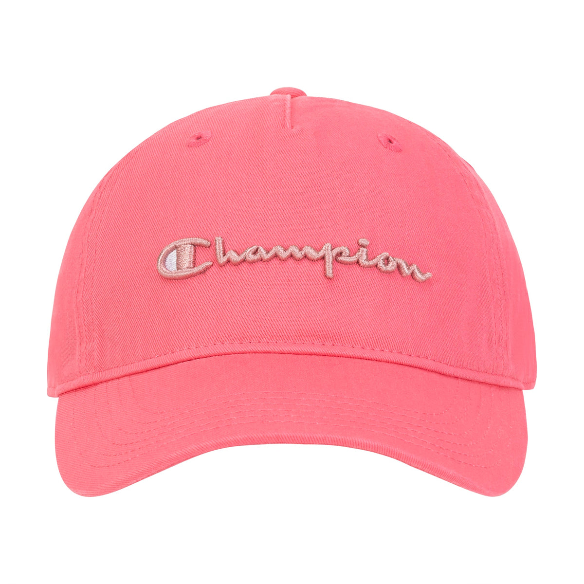 Champion Script Embroidery Adjustable Cap - Laid Back Coral
