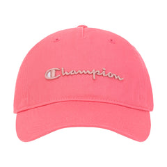 Champion Script Embroidery Adjustable Cap - Laid Back Coral