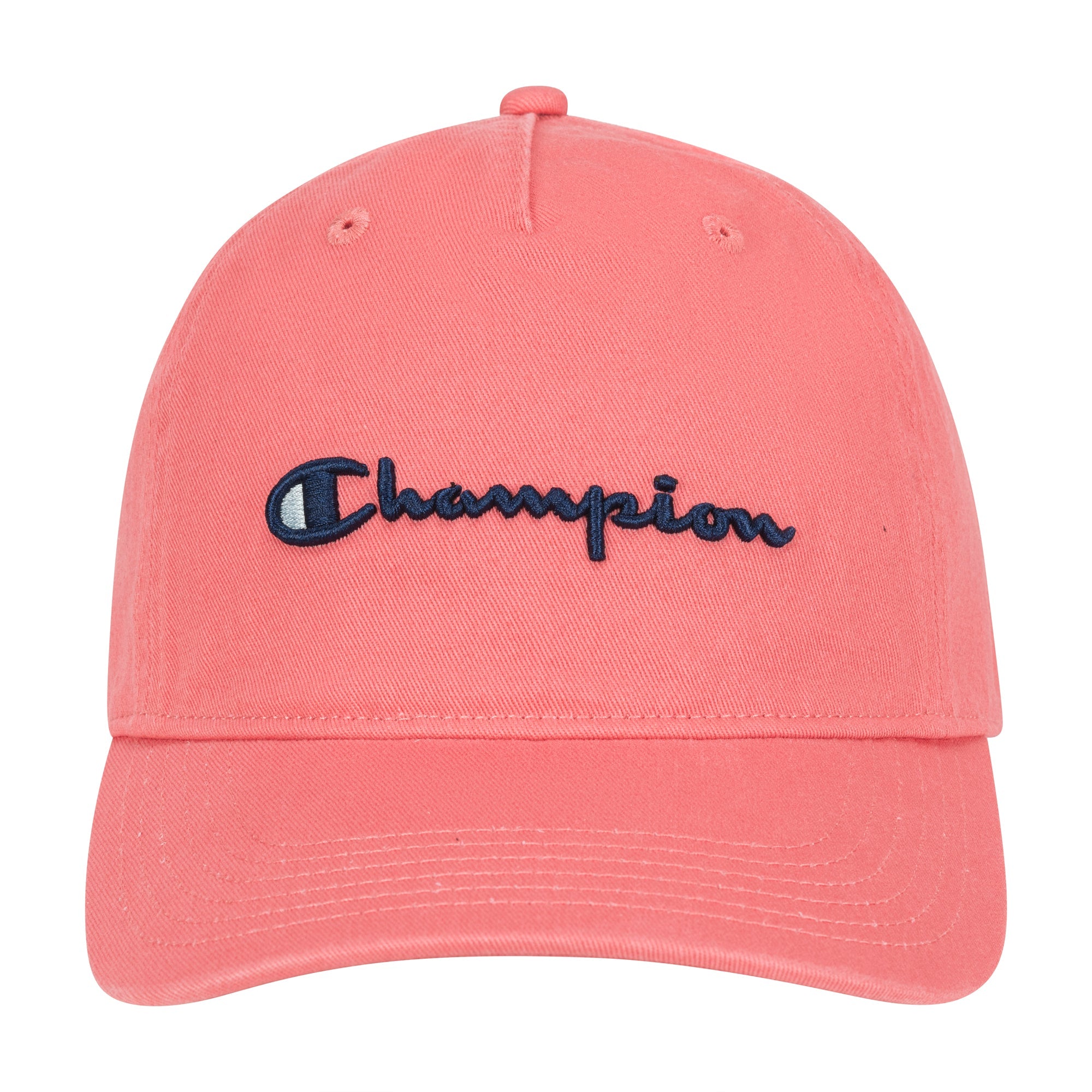 Champion Script Embroidery Adjustable Cap - Ripe Papaya