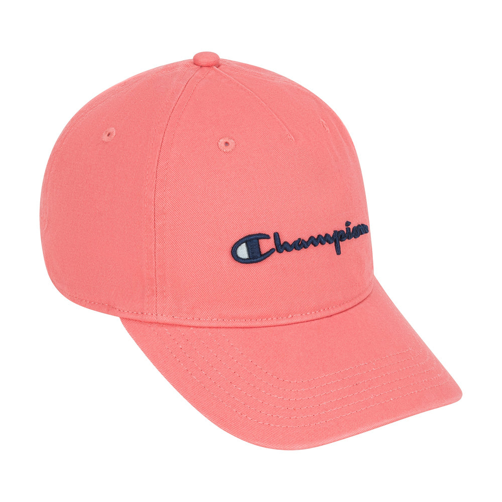 Champion Script Embroidery Adjustable Cap - Ripe Papaya