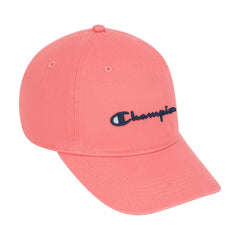 Champion Script Embroidery Adjustable Cap - Ripe Papaya