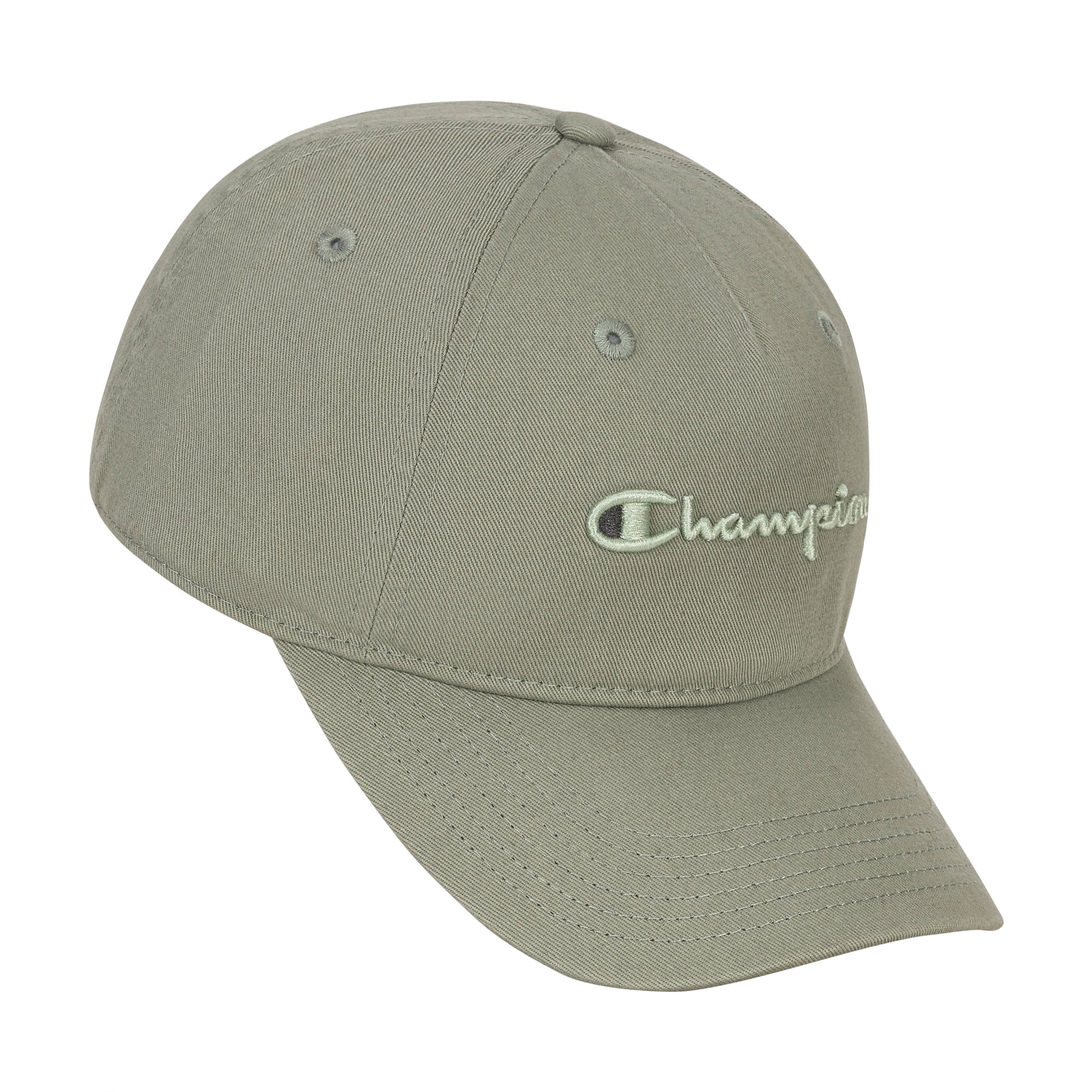Champion Script Embroidery Adjustable Cap - Ecology Green
