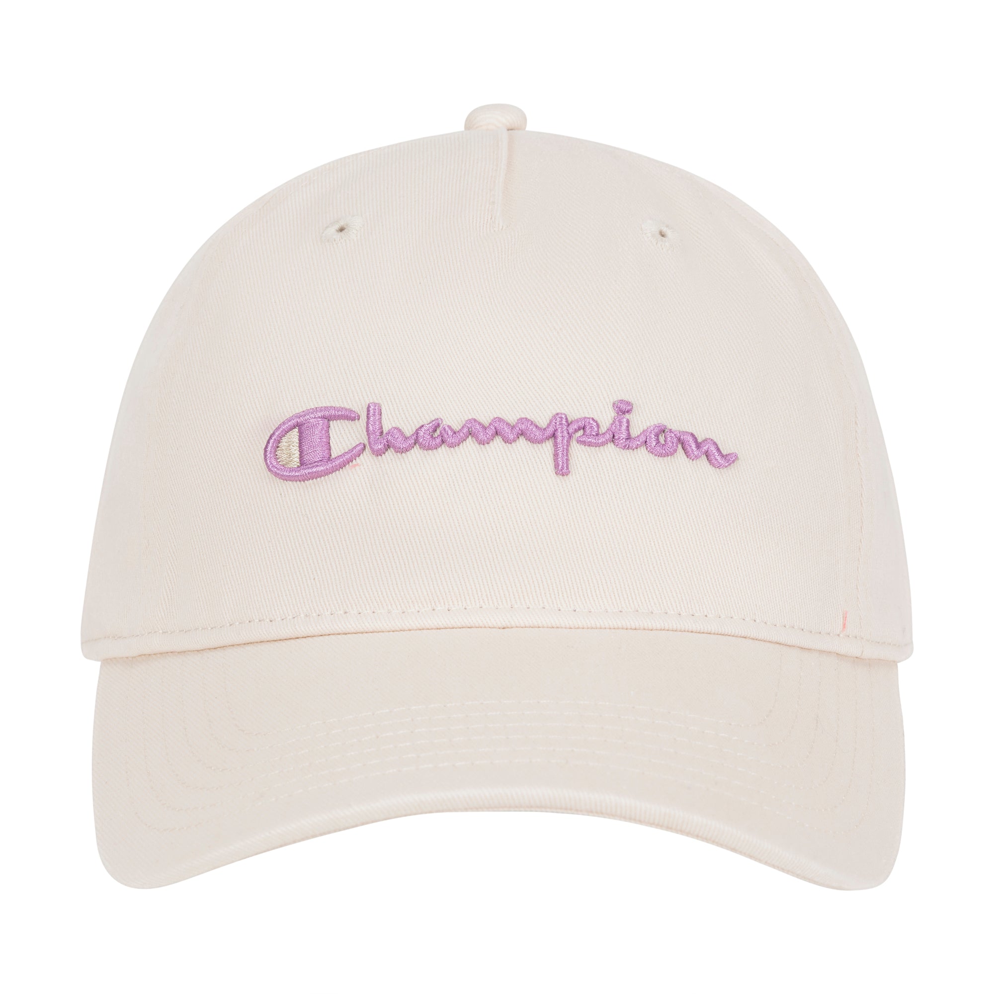 Champion Script Embroidery Adjustable Cap - Ivory Pink