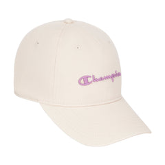 Champion Script Embroidery Adjustable Cap - Ivory Pink