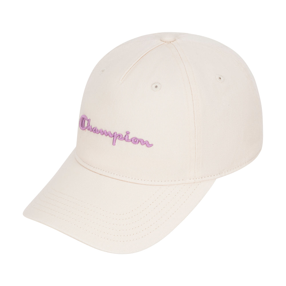 Champion Script Embroidery Adjustable Cap - Ivory Pink