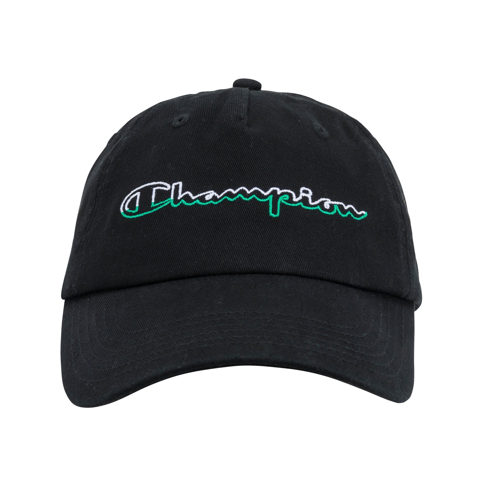 Champion Split Script Dad Adjustable Cap - Black