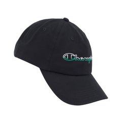 Champion Split Script Dad Adjustable Cap - Black